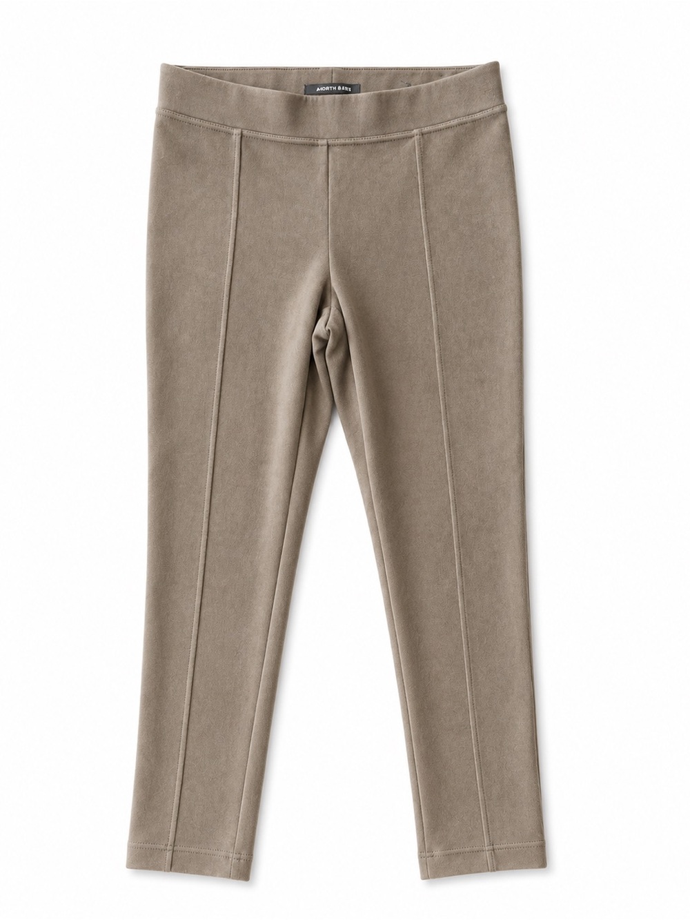 Andrew Marc Faux Suede Pull On Pants Womens M Taupe Super Soft